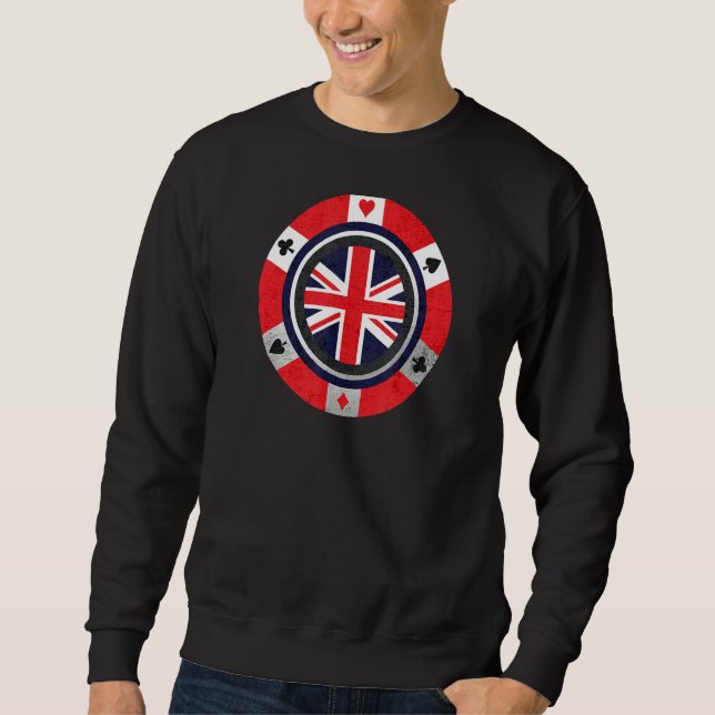 Sudadera Bandera Británica Jack Poker Chip (Anverso)