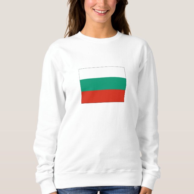 Sudadera Bandera búlgara patriótica (Anverso)