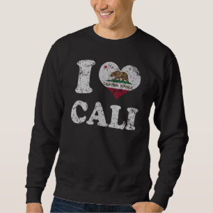 Sudadera Bandera Cali de California del corazón I