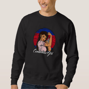 Sudadera Bandera camboyana Chica camboyano 1