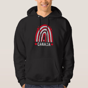 Sudadera Bandera canadiense arcoiris de arce de arce Día de