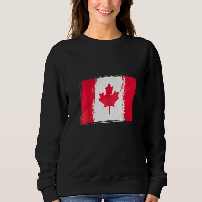 Sudadera Bandera canadiense Bandera de Canadá  Canadá (Anverso)