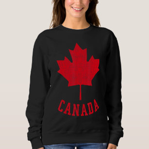Sudadera Bandera canadiense Canadá Independencia de la hoja