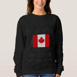 Sudadera Bandera canadiense de buen aspecto, raíces canadie