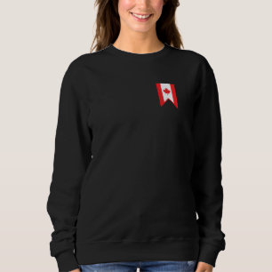Sudadera Bandera canadiense de hojas de arce Orgullosa de a