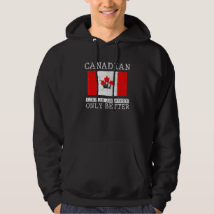 Sudadera Bandera canadiense patriótica hoja de arce norteam