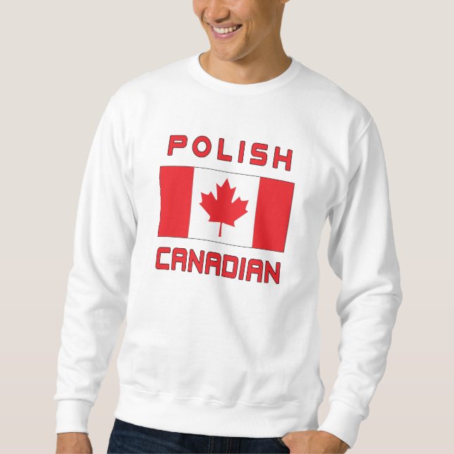 Sudadera Bandera canadiense polaca (Anverso)