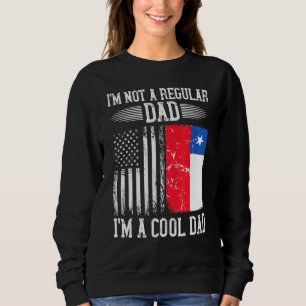 Sudadera Bandera Chielan Estadounidense Chile Rota A Papá