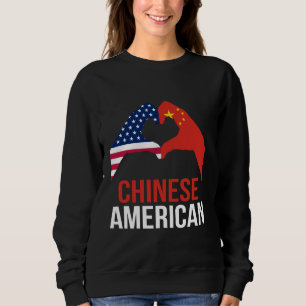 Sudadera Bandera china estadounidense