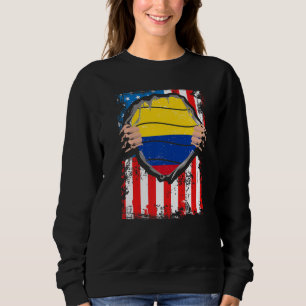 Sudadera Bandera colombiana colombiana de patriota norteame