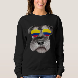 Sudadera Bandera Colombiana Miniatura Schnauzer Perro Colom