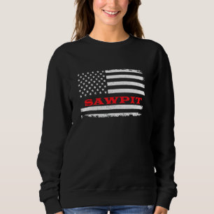 Sudadera Bandera Colorado Estadounidense Sawpit Usa Patriot