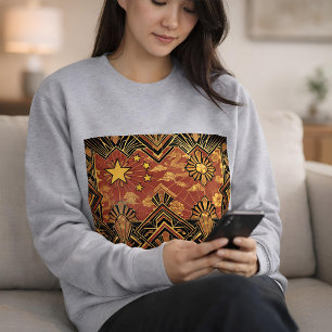 Sudadera Bandera con patrimonio Art Deco China Vintage