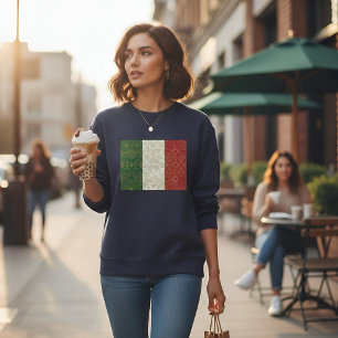 Sudadera Bandera con patrimonio Art Deco Italia Estilo