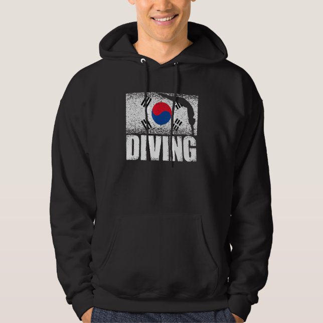 Sudadera Bandera coreana de buceo nadador coreano (Anverso)