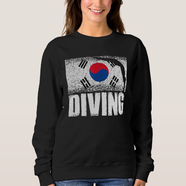 Sudadera Bandera coreana de buceo nadador coreano (Anverso)