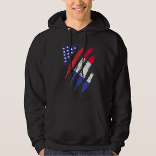 Sudadera Bandera Creada en Estados Unidos Francia Mes del P
