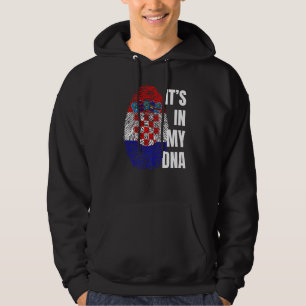 Sudadera Bandera croata de Adn huellas digitales Croacia