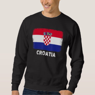 Sudadera Bandera croata vintage de Croacia