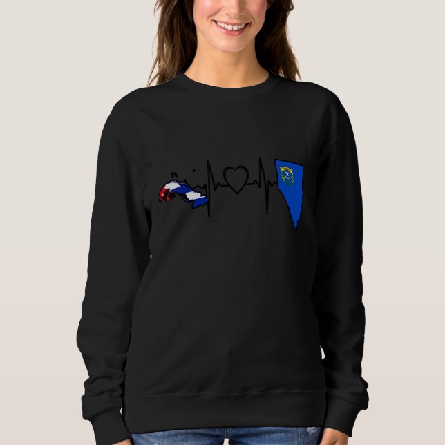 Sudadera Bandera cubana de Nevada   Cuba Latido (Anverso)
