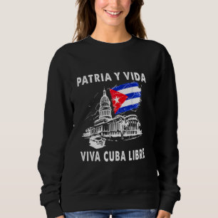 Sudadera Bandera cubana libre y cubana