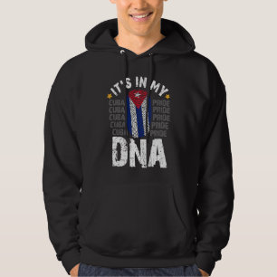 Sudadera Bandera cubana Sos Orgullo cubano en mi ADN