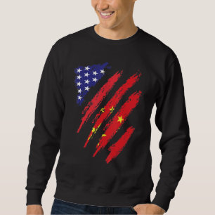 Sudadera Bandera cultivada de China Estados Unidos Patrimon