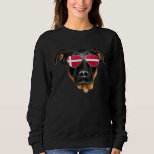 Sudadera Bandera danesa Beauceron perro Dinamarca bolsillo