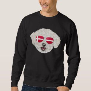 Sudadera Bandera Danesa Bichons Frise Perro Dinamarca Bolsi