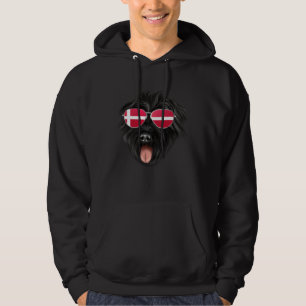 Sudadera Bandera danesa Bouvier des Flandres Perro Dinamarc
