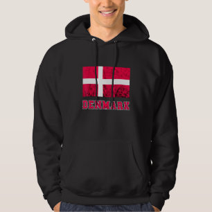 Sudadera Bandera danesa Dannebrog Retro Orgullo Danés Ro