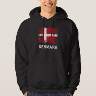 Sudadera Bandera danesa vintage bandera patriótica de Dinam