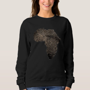 Sudadera Bandera de ADN de África El dedo del dedo del dedo