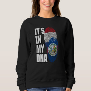 Sudadera Bandera de ADN de herencia mixta beliceña y holand
