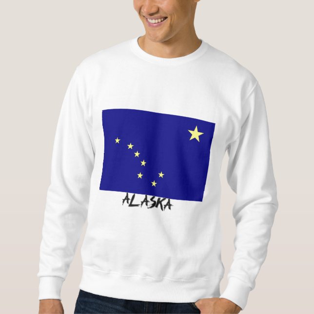 Sudadera Bandera de Alaska (Anverso)
