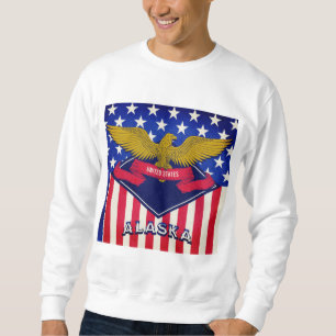 Sudadera Bandera de Alaska USA