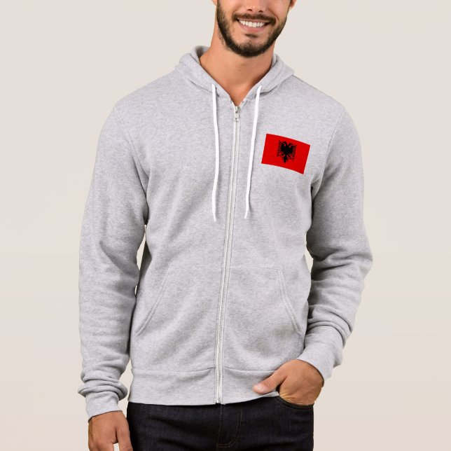 Sudadera Bandera de Albania (Anverso)