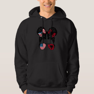 Sudadera Bandera de Albania de Estados Unidos mitad albanés