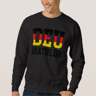 Sudadera Bandera de Alemania Biatlonía Alemán Deu Biathlon