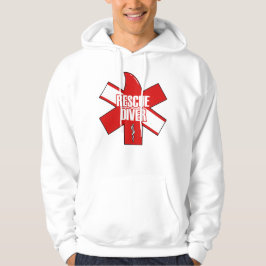 Sudadera Bandera de aleta de tiburón de buzo de rescate
