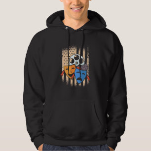 Sudadera Bandera de América del actor del teatro