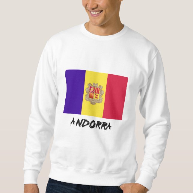 Sudadera Bandera de Andorra (Anverso)