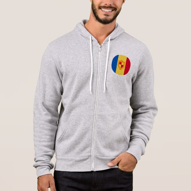 Sudadera Bandera de Andorra (Anverso)