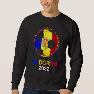 Sudadera Bandera de Andorra 2022 Equipo de fútbol andorrano