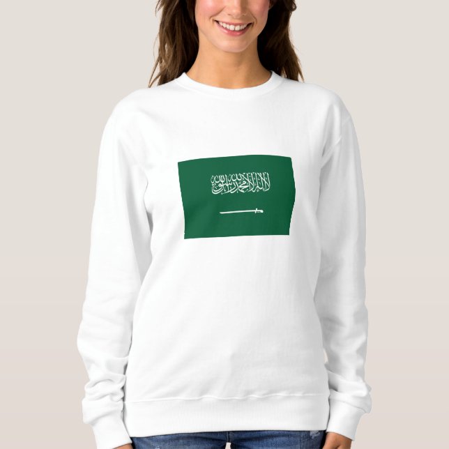 Sudadera Bandera de Arabia Saudita (Anverso)