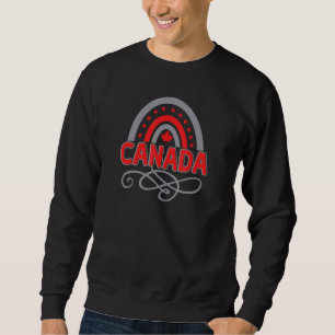 Sudadera Bandera de arce del Día de Canadá Historia arte