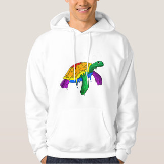 Sudadera Bandera de arcoíris del Orgullo Gay Tortuga marina