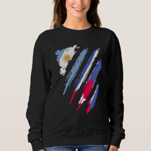 Sudadera Bandera de Argentina Cubano Criado Patriota País R
