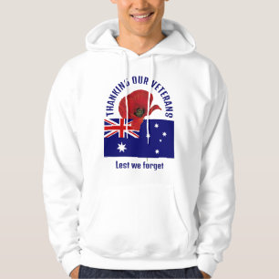 Sudadera Bandera de Australia GRACIAS VETERANOS Recuerdo