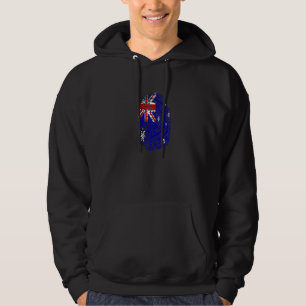 Sudadera Bandera de Australia Huella Dactilar ADN  